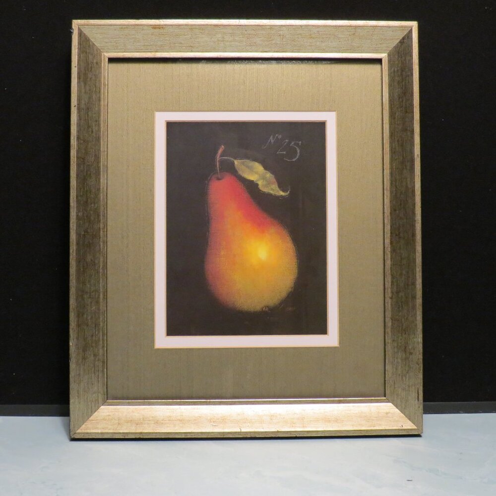 Emily Adams Art in Motion Pear No. 25 Framed & Matted Picture 16" x 13"